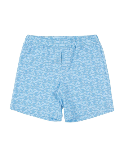 Shop Philipp Plein Shorts & Bermuda Shorts In Sky Blue