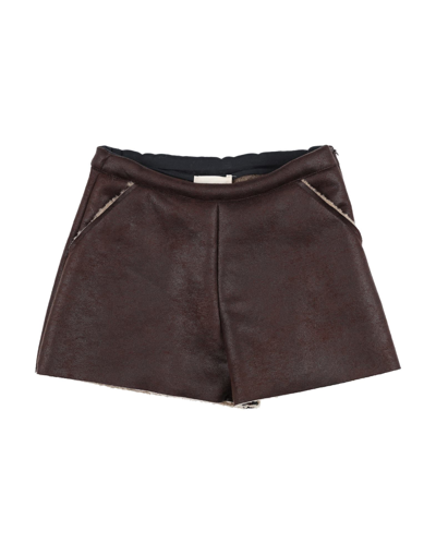 Shop Douuod Toddler Girl Shorts & Bermuda Shorts Dark Brown Size 6 Polyester