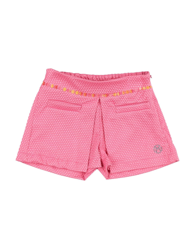 Shop Meilisa Bai Newborn Girl Shorts & Bermuda Shorts Fuchsia Size 3 Cotton, Polyester, Elastane In Pink