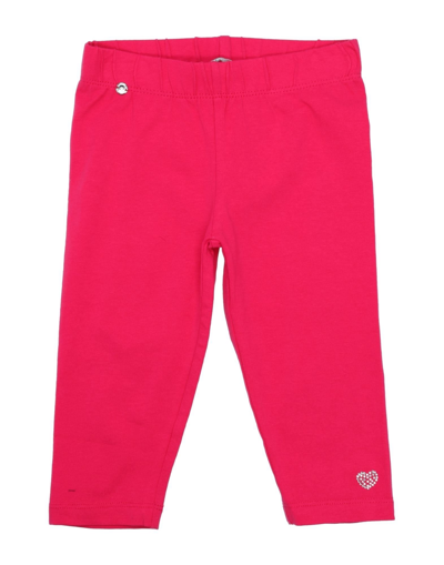 Shop Sarabanda Toddler Girl Leggings Fuchsia Size 7 Cotton, Elastane In Pink