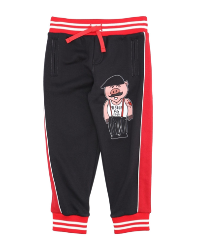 Shop Dolce & Gabbana Toddler Boy Pants Black Size 6 Cotton