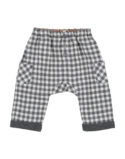 Shop Aletta Newborn Boy Pants Lead Size 3 Cotton In Grey