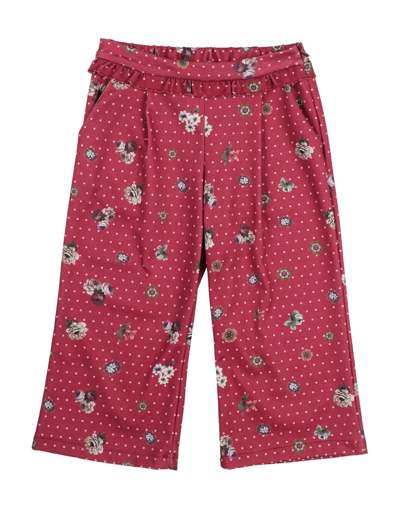 Shop Meilisa Bai Toddler Girl Pants Burgundy Size 7 Polyester, Elastane In Red