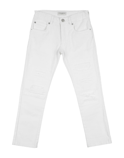 Shop Paolo Pecora Toddler Boy Jeans White Size 6 Cotton, Elastane