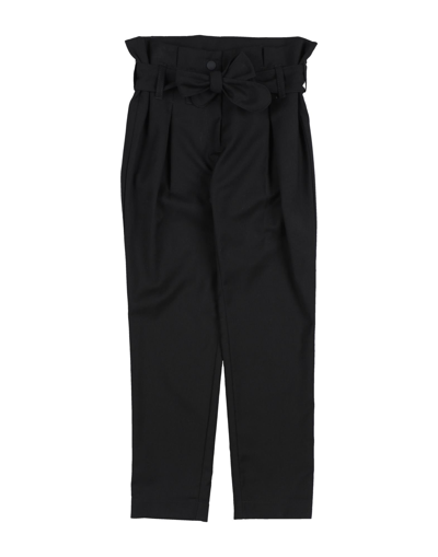 Vicolo Toddler Girl Pants Black Size 6 Polyester, Viscose, Wool, Elastane In Black