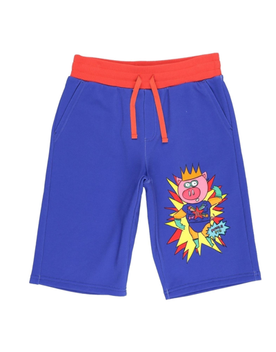Shop Dolce & Gabbana Toddler Boy Shorts & Bermuda Shorts Blue Size 7 Cotton, Elastane