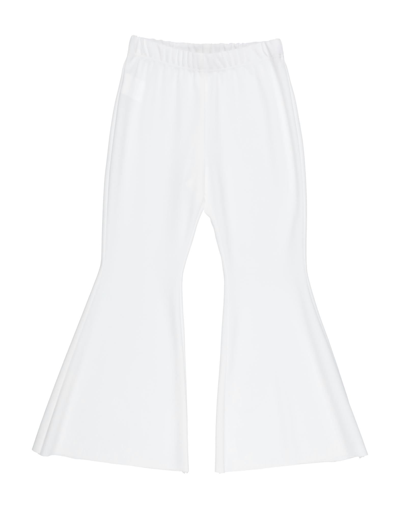 Shop Vicolo Toddler Girl Pants White Size 6 Polyester, Elastane
