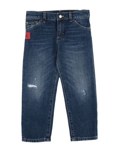 Shop Dolce & Gabbana Toddler Boy Jeans Blue Size 7 Cotton