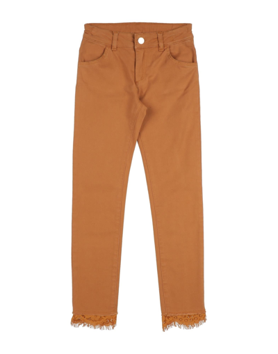 Shop Twinset Toddler Girl Pants Brown Size 6 Cotton, Elastane