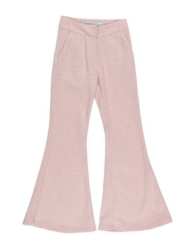 Shop Victoria & Stella Toddler Girl Pants Pink Size 4 Polyester, Elastane