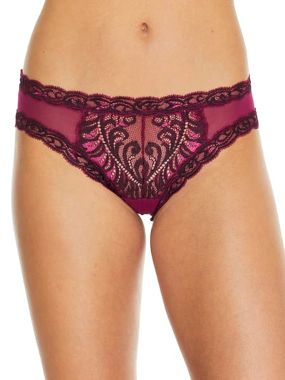 Shop Natori Feathers Hipster In Port,sumac