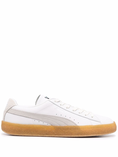 Shop Puma Crepe Luxe Low-top Sneakers In Weiss