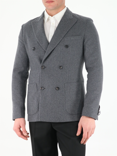 Shop Tonello Grey Cachemire Jacket