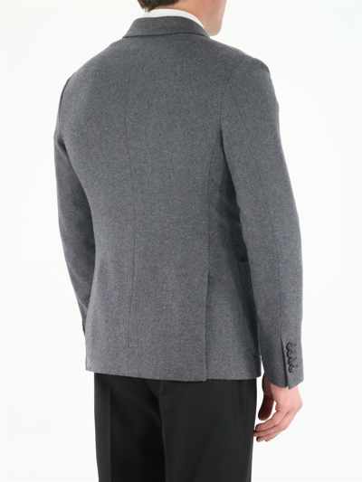 Shop Tonello Grey Wool Jacket