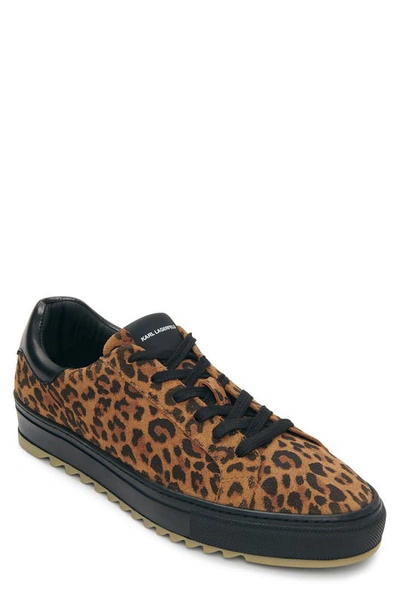 Regeneratief de ober rommel Karl Lagerfeld Men's Cheetah Print Suede Sneakers | ModeSens