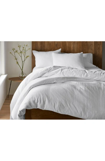 Shop Coyuchi Set Of 2 Organic Linen Pillowcases In Alpine White
