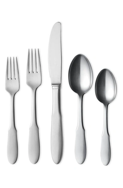 Shop Georg Jensen Mitra Five-piece Flatware Place Setting In Silver