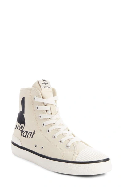 Shop Isabel Marant Benkeen High Top Sneaker In Chalk