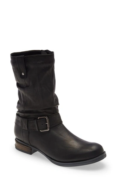 Shop Josef Seibel Sanja Slouch Boot In Black Leather