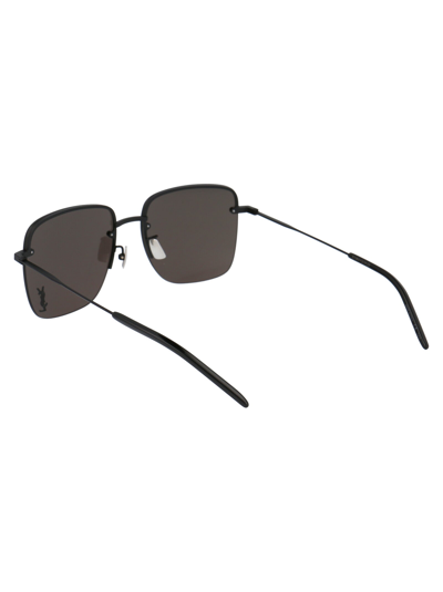 Shop Saint Laurent Sunglasses In 001 Black Black Black