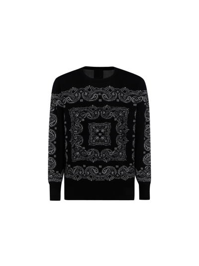 Shop Givenchy Sweater In Black/white