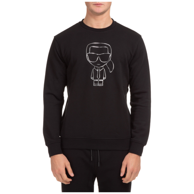 Shop Karl Lagerfeld Ikonik Sweatshirt In Argento