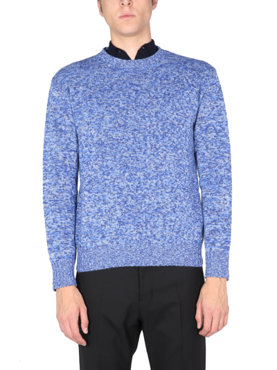 Shop Ballantyne Crew Neck Sweater In Azzurro