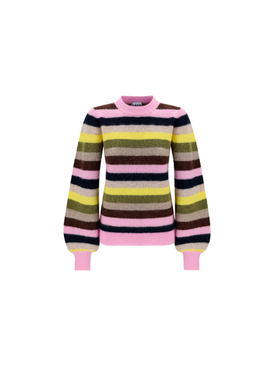 Shop Ganni Knit In Multicolor