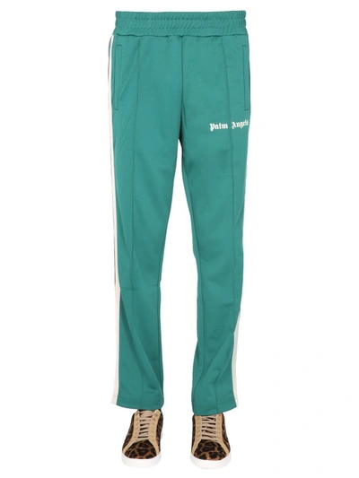 Shop Palm Angels "classic Track" Trousers In Green