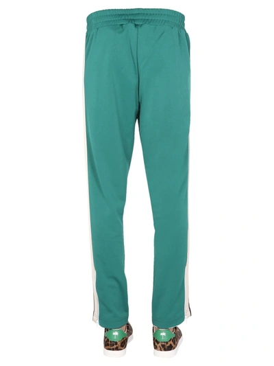 Shop Palm Angels "classic Track" Trousers In Green