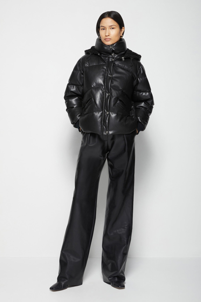 Shop Holiday 2021 Ready-to-wear Ada Vegan Leather Puffer In Black