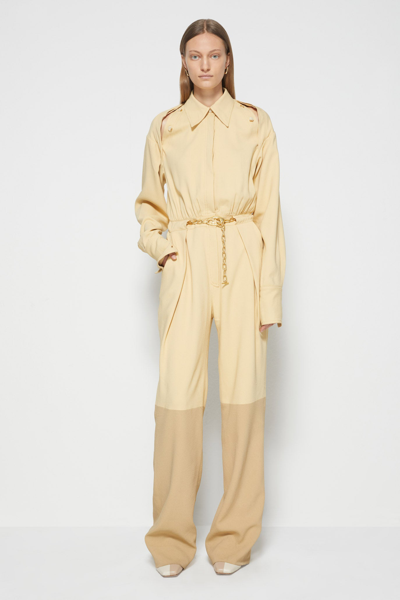 Shop Fall/winter 2021 Ready-to-wear Aviana Jumpsuit In Honey,camel