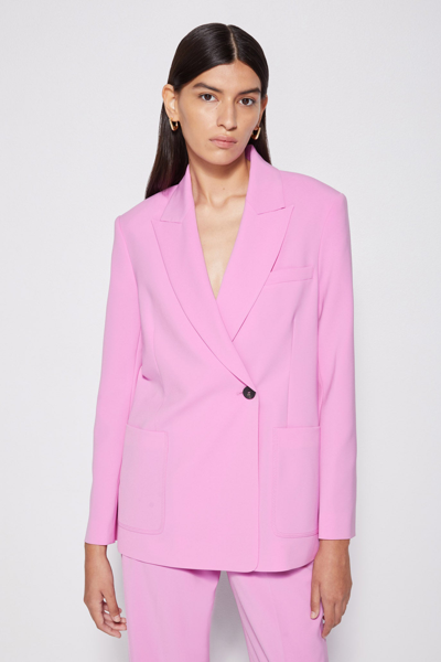 Shop Pre-fall 2021 Ready-to-wear Charlize Eco-twill Blazer In Orchid
