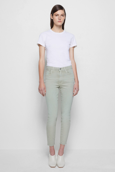 Shop Jonathan Simkhai Standard Costa Skinny Denim In Eucalyptus