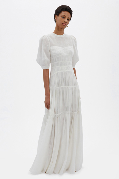 Shop Spring/summer 2021 Ready-to-wear Fira Open Back Maxi In White