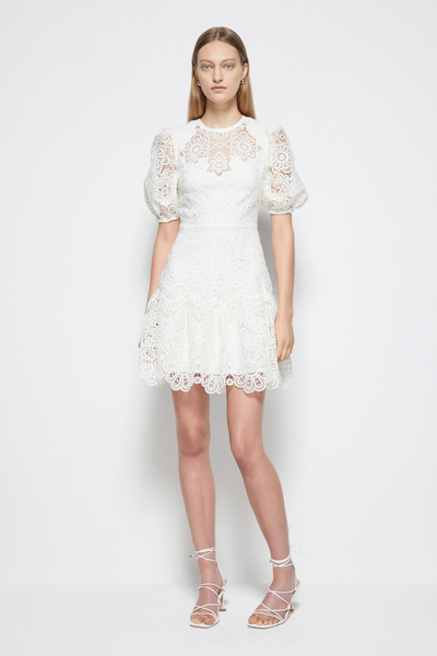 Shop Spring/summer 2021 Ready-to-wear Giada Crochet Guipure Mini In White
