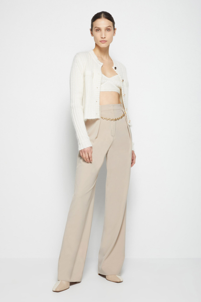 Shop Holiday 2021 Ready-to-wear Kimberly Mohair Cardigan In Ivory