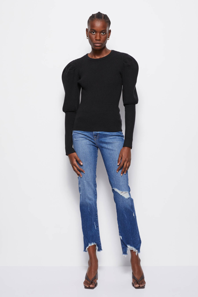 Shop Jonathan Simkhai Standard Levy Recycled Knit Top In Black