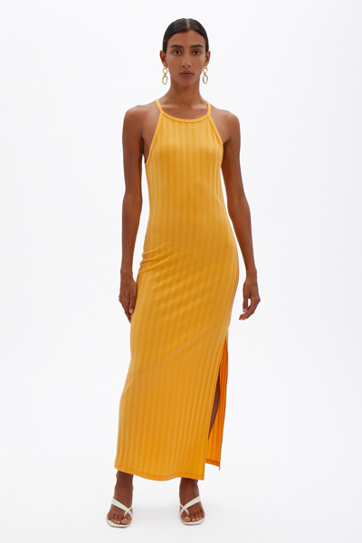 Shop Jonathan Simkhai Standard Megan Racer Back Dress In Pixie