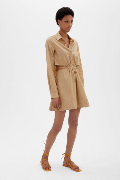 Shop Spring/summer 2021 Ready-to-wear Shaelyn Mini Dress In Sahara