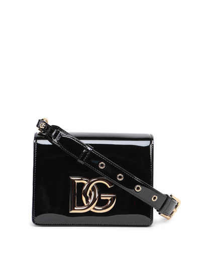 Shop Dolce & Gabbana Millennials Leather Crossbody Bag In Black