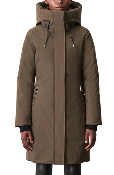 Shop Mackage Shiloh Water Resistant Down Parka In Army