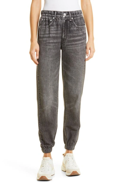 Shop Rag & Bone Miramar Faux Jeans Joggers In Black Magic