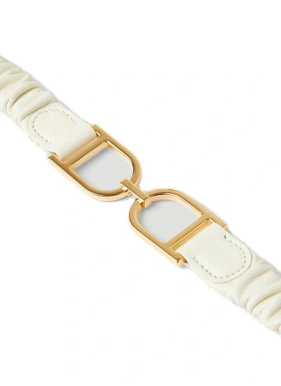 Shop Jil Sander D Buckled Belt In White