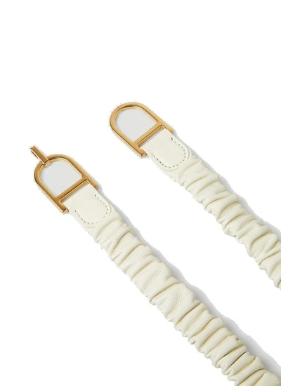 Shop Jil Sander D Buckled Belt In White