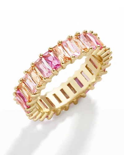 Shop Baublebar Mini Alidia Cubic Zirconia Ring In Pink