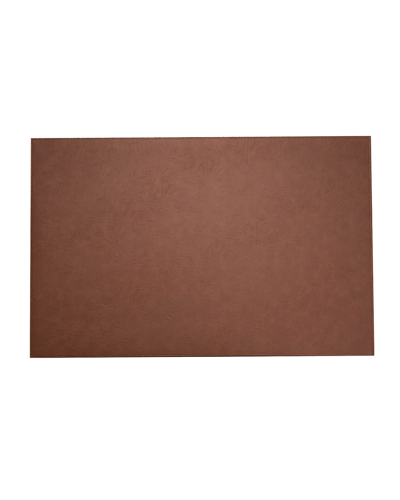 Shop Bey-berk Leather Desk Pad, Brown