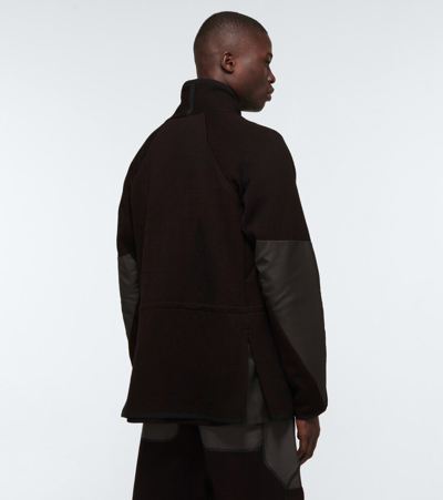 Shop Byborre Cotton Hike Suit Jacket In Forest Dusk/red/black