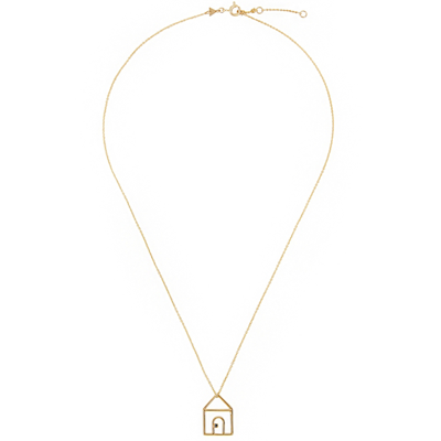 Shop Aliita Casita Zafiro Azul 9kt Gold Necklace