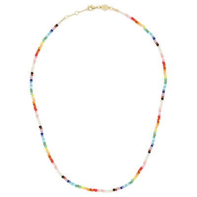 Shop Anni Lu Nuanua Beaded Necklace In Multicoloured
